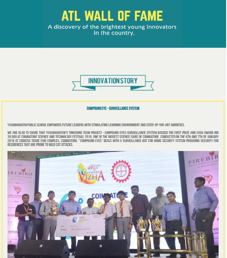  ATL Wall of Fame |  Innovation Story | Mr. Anand Jeyasingh (ATL incharge, YBPS ) and Team