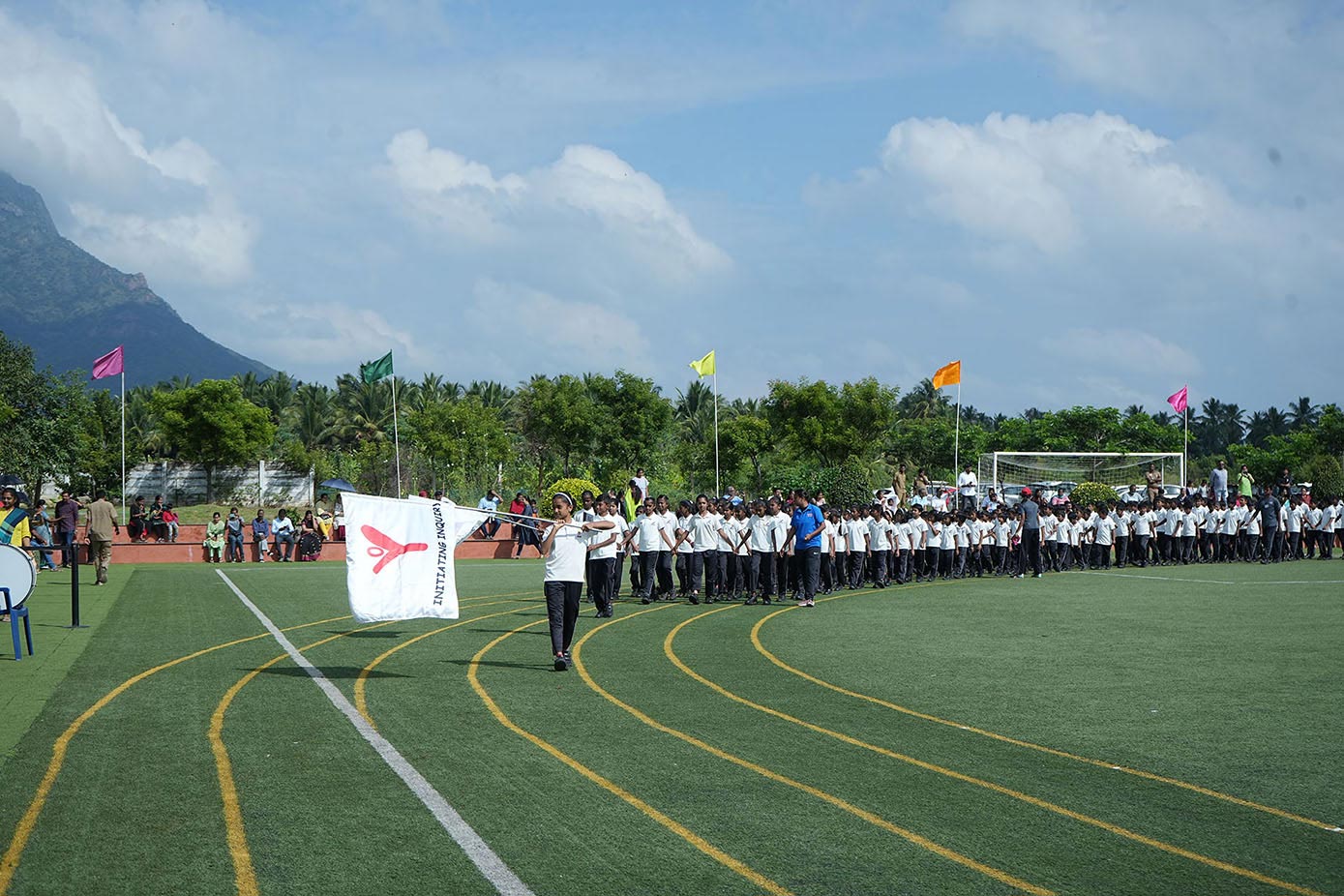 Yuvabharathi Public School's  Sports Day- Brisk walk past | Top CBSE School - Yuvabharathi Public School