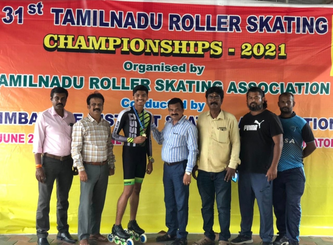 31st Tamilnadu Roller Skating State Championship | Alpine event winner,S A Pranav