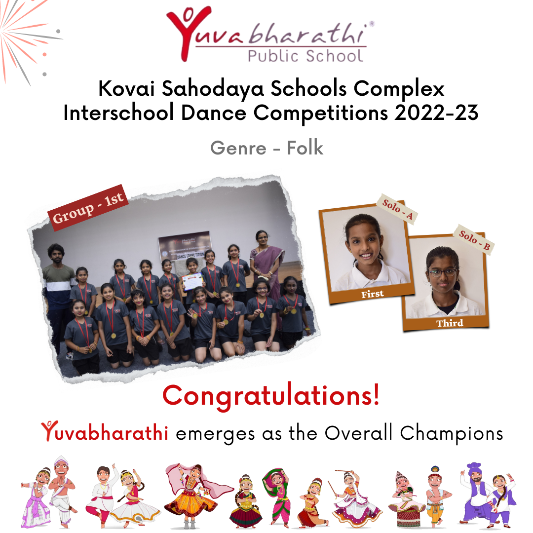 Interschool Dance Competitions - Folk | Top CBSE School - Yuvabharathi Public School 