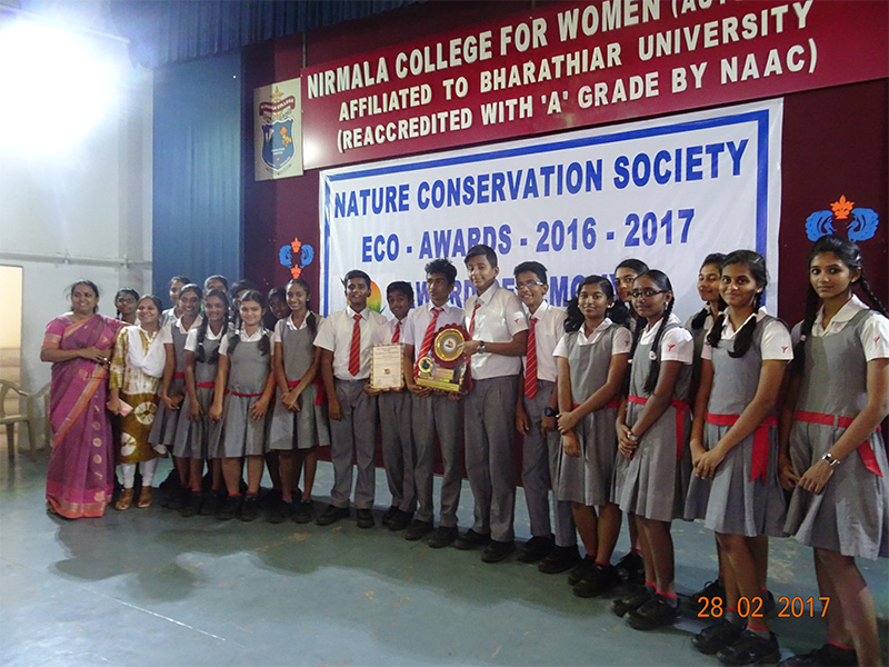 Yuvabharathi's delegation at NCS Eco Award 2016-17 ceremony
