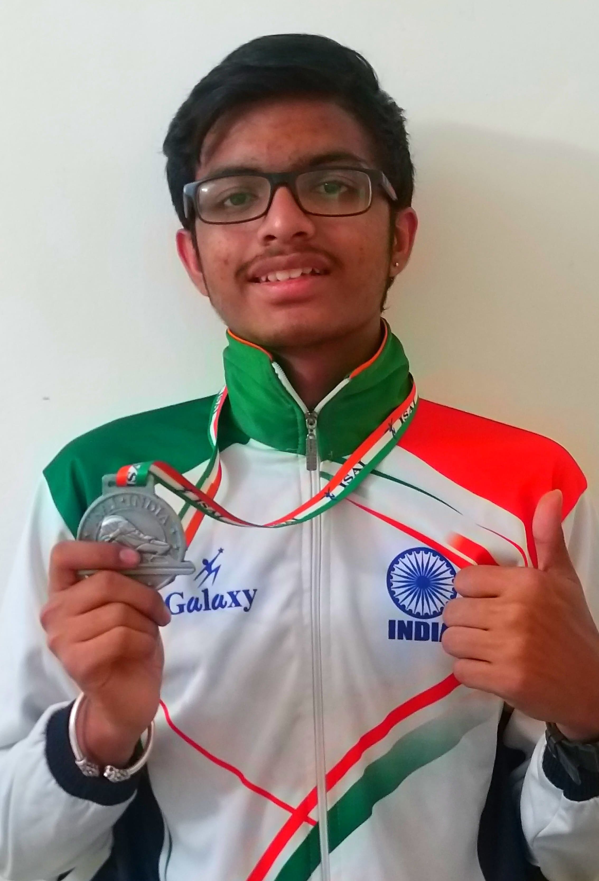 National Ice Speed Skating Championship - Silver Medal | Yuvabharathi Public School - Best CBSE School
