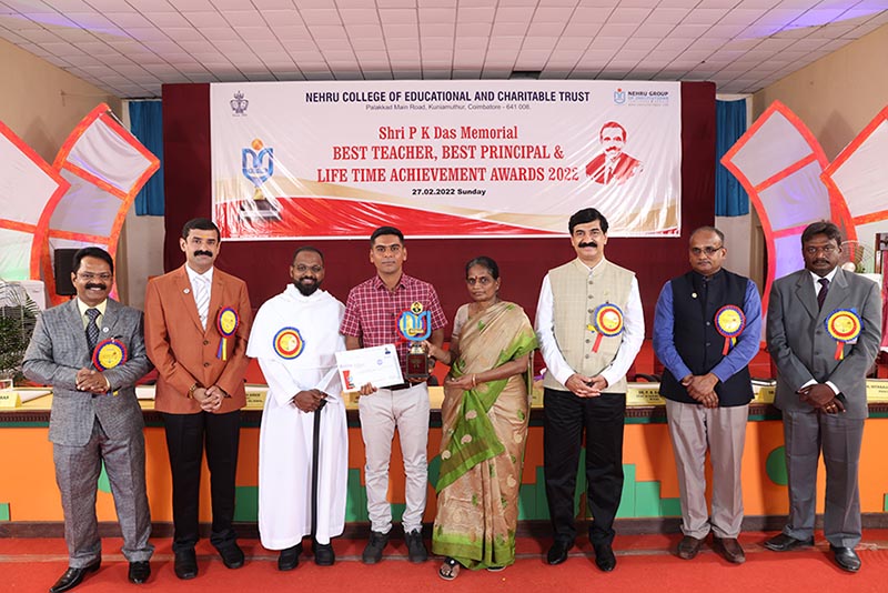 Mr. N. Rajesh - Yuvabharathi Public School | Shri. P.K. Das Memorial Best Teacher Awardee