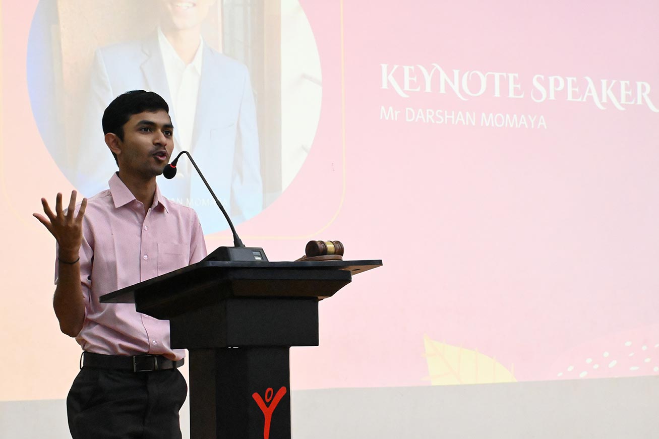 YBMUN 2 - Keynote Speaker - Mr Darshan Momaya | Yuvabharathi Public School