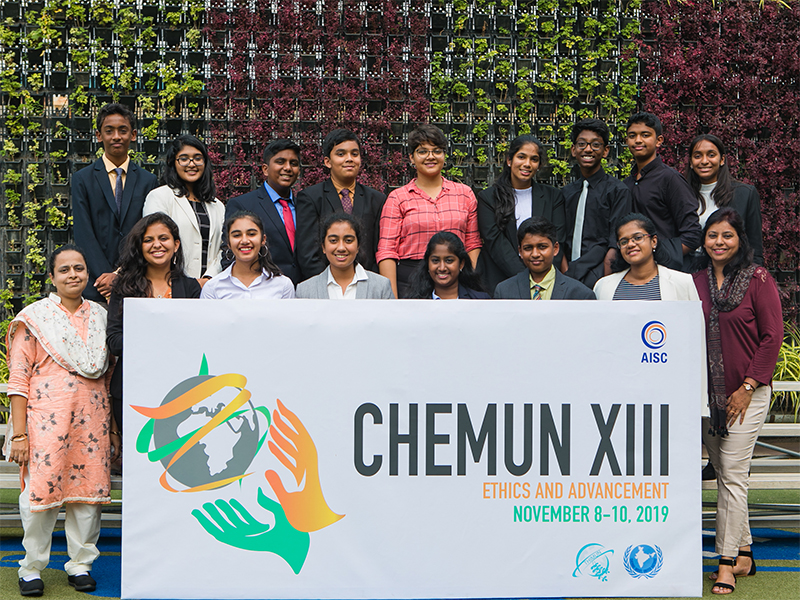 CHEMUN XIII, a Three-Day THIMUN Affiliated Conference | Yuvabharathi High School Students